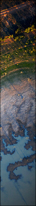 The man made reservoirs near Menindee, once replete with water from the Murray-Darling are drying up. Use left and right arrows to navigate through all images.
