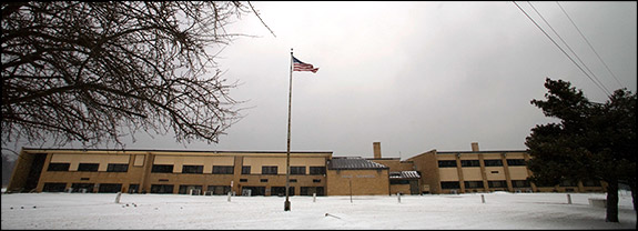 Close to Yard 520, this elementary school had high levels of contamination. Originally supplied with drinking water and now hooked to a reverse osmosis system. The school is slated to close as a new building hooked to city water is under construction. coal ash Water Energy Pollution Toxic Waste Town of Pines Indiana