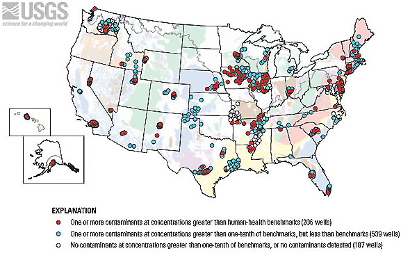 USGS Water Contaminants