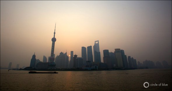 Twenty years ago, Shanghai's Huangpu River gleamed turbid green, smelled foul, and frequently caught on fire. Thanks to aggressive investment in the last 13 years, Shanghai now treats 80 percent of its wastewater, and the quality of the river is improving. China Water Energy Shanghai Huangpu River Burning Fire Pollution Wastewater Sewage Treatment Quality