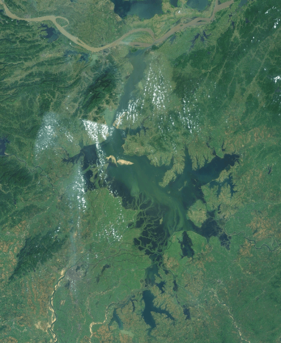 NASA Satellite image of Lake Poyang
