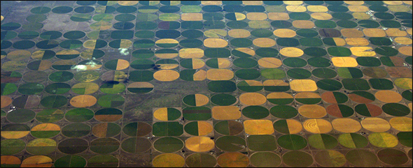San Luis Valley from the air