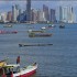 Panama is one of the fastest-growing economies in the Western Hemisphere, largely thanks to a new free-trade agreement with the U.S. and an ongoing $US 5.25 billion expansion of the Panama Canal. Slated for completion in 2014, the expansion will double the canal's capacity, which will reduce emissions, and the new system will recycle 60 percent of the water in each transit, along with an overall decrease of 7 percent less water than is used by the existing locks.