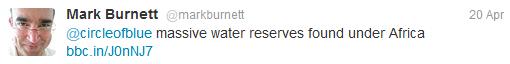 Twitter Twitter Circle of Blue Mark Burnett