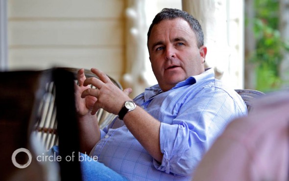 Caroona Coal Action Group spokesperson Tim Duddy says he spends hours every day giving interviews to the media about the dangers of mining and gas drilling. ALT