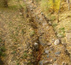 New mexico santa fe river dry november 2011