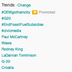 #EndFossilFuelSubsidies was trending on Twitter during the June 18 Twitterstorm. #EndFossilFuelSubsidies Twitter Rio fossil fuel subsidies twitterstorm 350.org