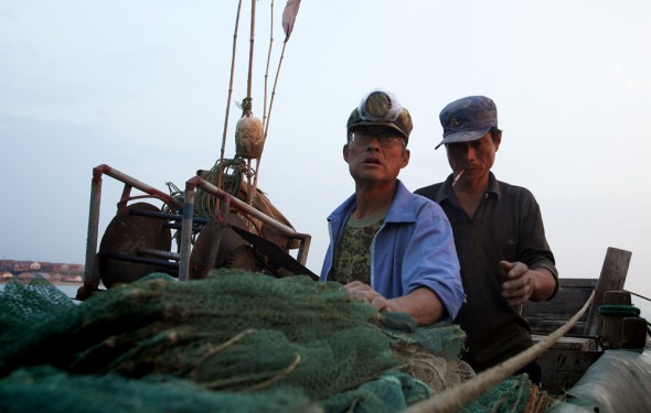 Click to enlarge. china aquaculture shandong fishing aoshawei bay scallops clams oysters mussels fisherman
