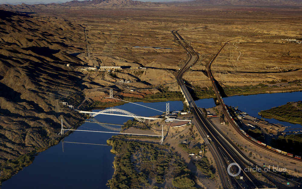 Click to enlarge. Colorado River Basin Bridges Pipelines Infrastructure lake havasu