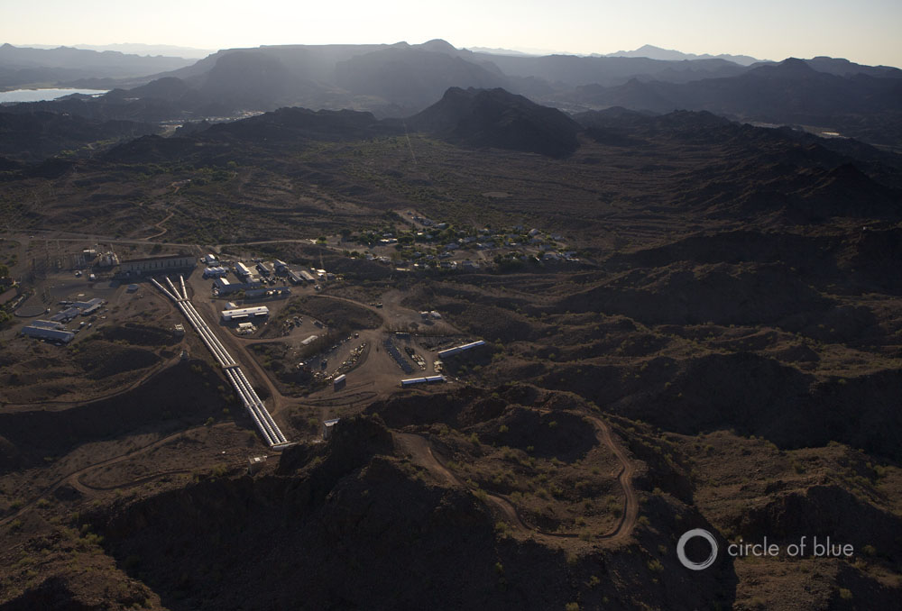 Click to enlarge. Colorado River Basin pumping station california lake havasu aqueduct