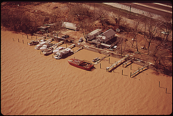 Silt in the Anacostia River