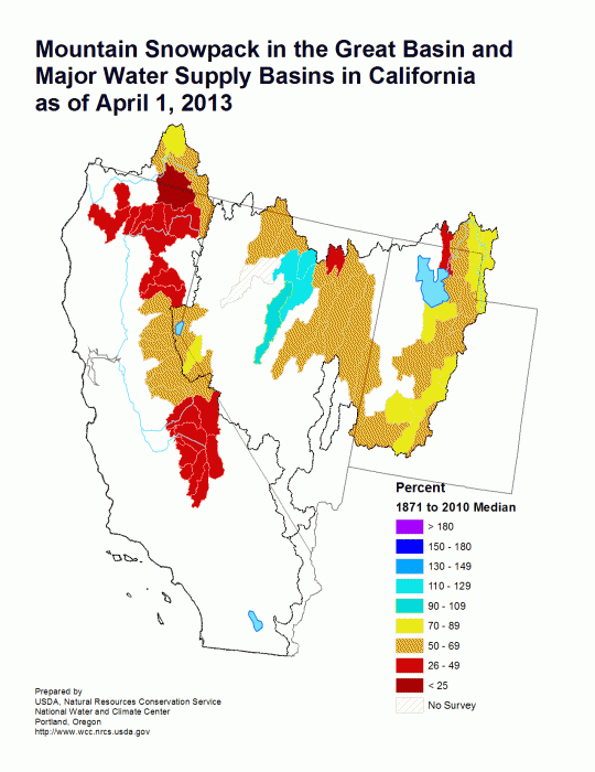 california snowpack_apr13