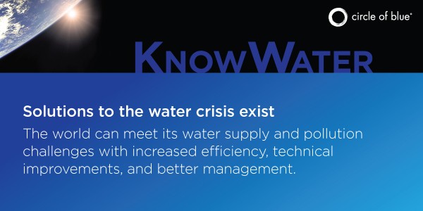 Solutions to the water crisis exist %23KnowWater