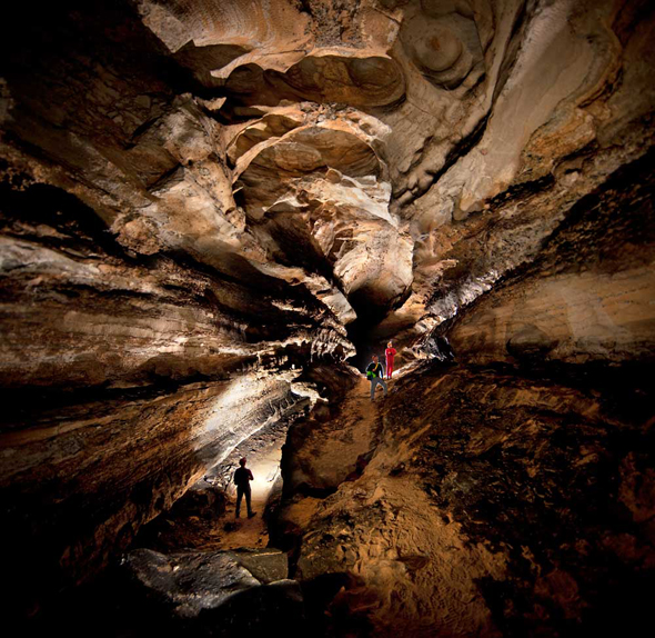 South central Kentucky is home to the Mammoth Cave system -- with a currently known length of more than 365 miles.