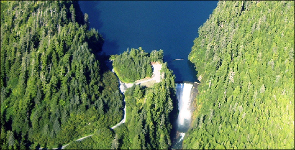 Blue River Dam in Sitka, Alaska