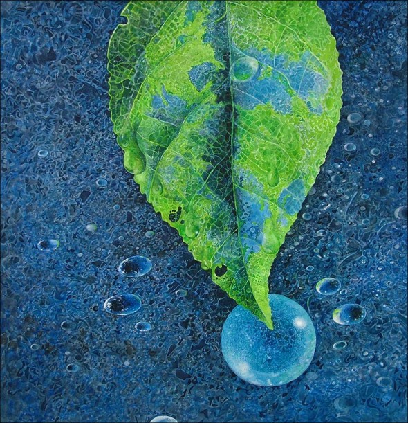 Greg Mort Print: Circle of Blue