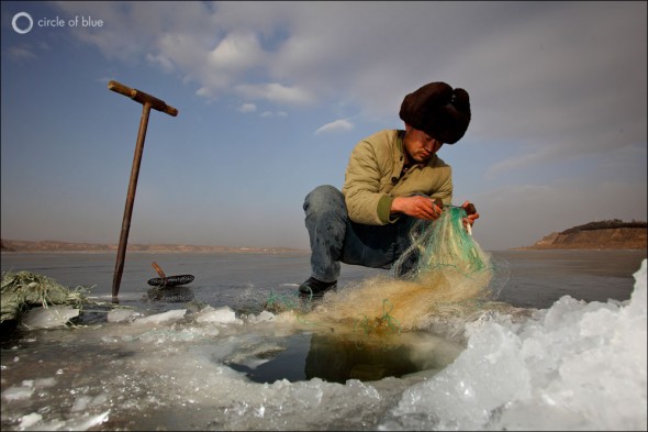 China Water Energy Fish Fisherman Fishing Irrigation Farmer Agriculture Food Beijing Hebei