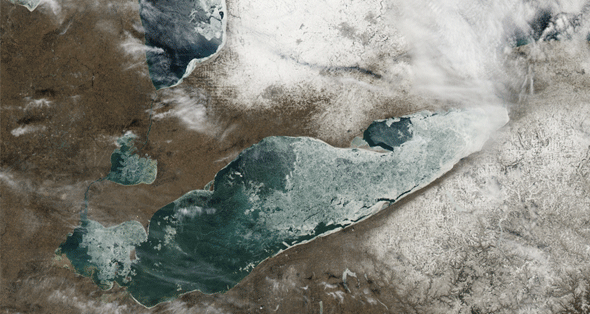 Lake Erie Ice Break Up