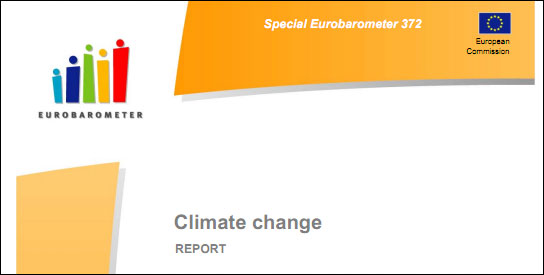 Eurobarometer Survey: Europeans Say Climate Change More Dire Than Economic Situation
