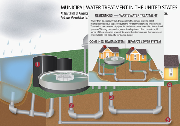 Municipal Water Treatment in the United States Infographic 