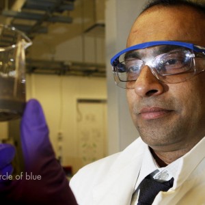 Dr. Subir Bhattacharjee in his laboratory at the University of Alberta