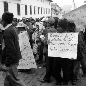 Protesters in Cusco, Peru in 2008 take part in a national day of strike against the government of former President Alan García, who opened up large areas of the Amazon to logging and mining interests.