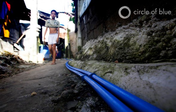 Manila Water Company infrastructure WASH drinking water potable water informal communities squatter village slum east zone manila Cuatro jeff long Kids International Ministries