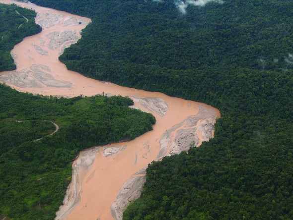 mine tailings OK Tedi river copper gold mine Papua New Guinea mining water pollution earthwork miningwatch canada