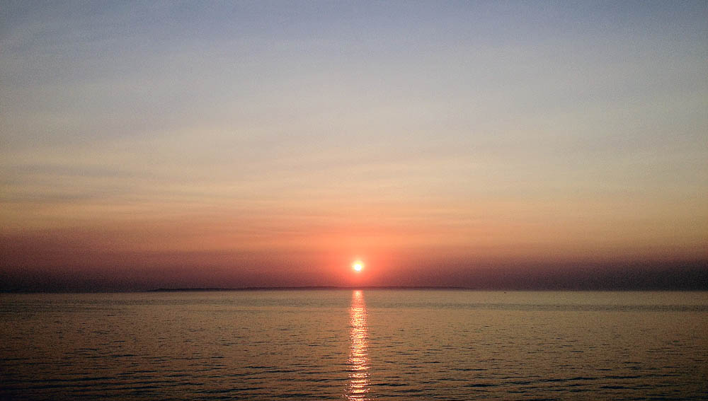 Lake Michigan sunset traverse city circle of blue