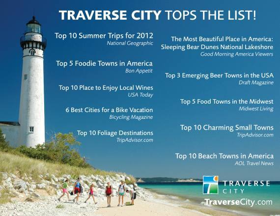 Traverse City Michigan Foodie Best of Top 10 Most Beautiful Place in America National Geographic Best Summer Trips Best Small Town