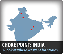 Choke Point India Circle of Blue Wilson Center water food energy nexus infographic map data