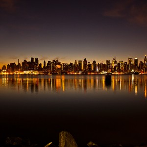 Just before sunrise, New York City’s skyline is reflected in the Hudson River. The world has roughly 30 megacities, including New York, which is one of two in the United States — Los Angeles being the other. Megacities are defined as metropolitan areas with populations that are greater than 10 million.