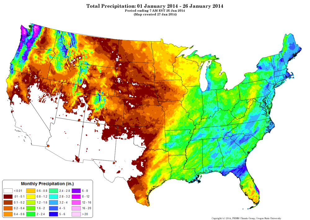 California Texas Southwest panhandle sacramento oregon state university prism climate groupdrought water supply 2014 restrictions reservoirs