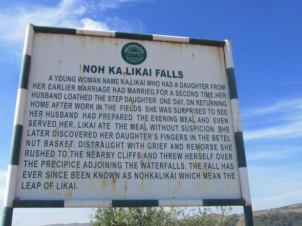 The sign near the falls describes the worst of human behavior.