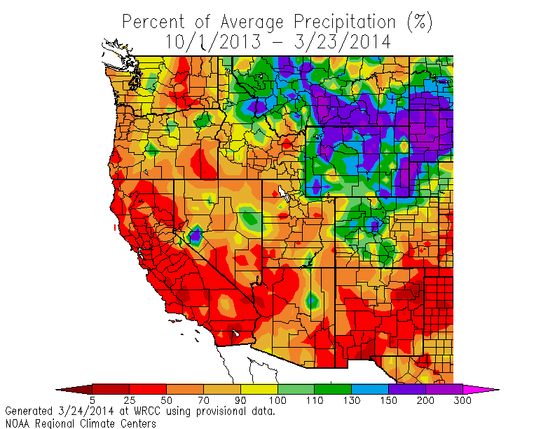 California drought snowpack water supply precipitation Sierra Nevada snow survey