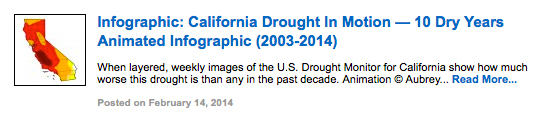 Infographic: California Drought In Motion — 10 Dry Years Animated GIF (2003-2014)