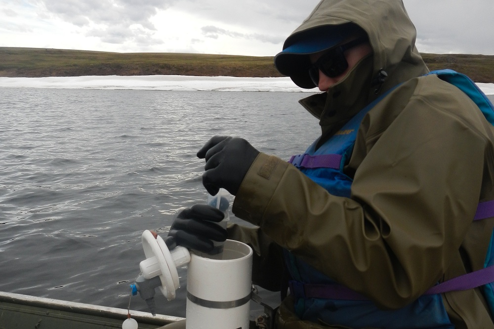 Toolik Lake Alaska Arctic gas sampling