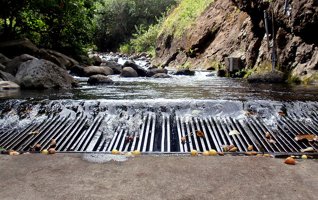 Iao Stream water diversion Maui Hawaii