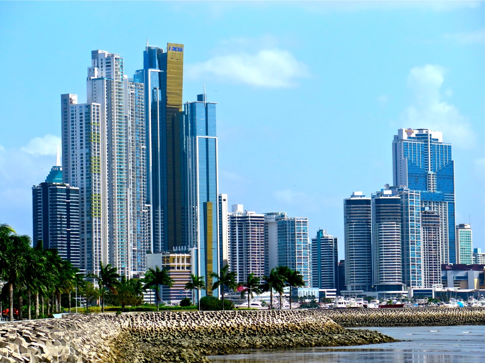 Panama City skyline skyscraper construction global trade maritime capital Keith Schneider Circle of Blue