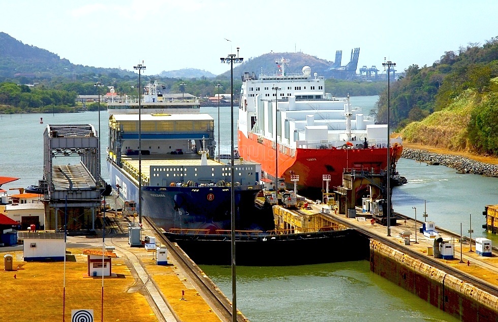 Panama Canal lockage transit ship ships lock locks expansion infrastructure shipping global trade