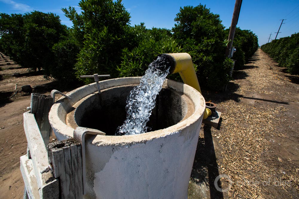 California groundwater well Tulare County irrigation agriculture drought water use farming