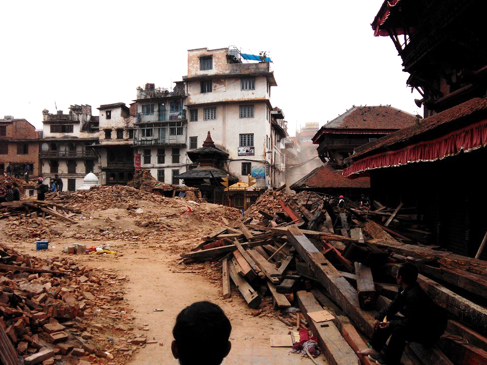 Nepal earthquake Gorkha Kathmandu debris April 25 L. Dan Stewart Peace Corps Circle of Blue