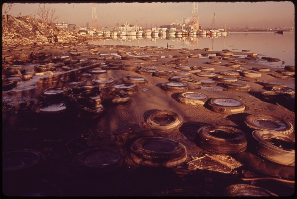 Clean Water Act water pollution United States 1973 Middle Branch Baltimore Harbor trash tires
