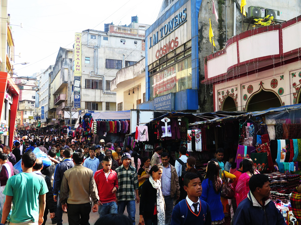 India world population growth Shillong market