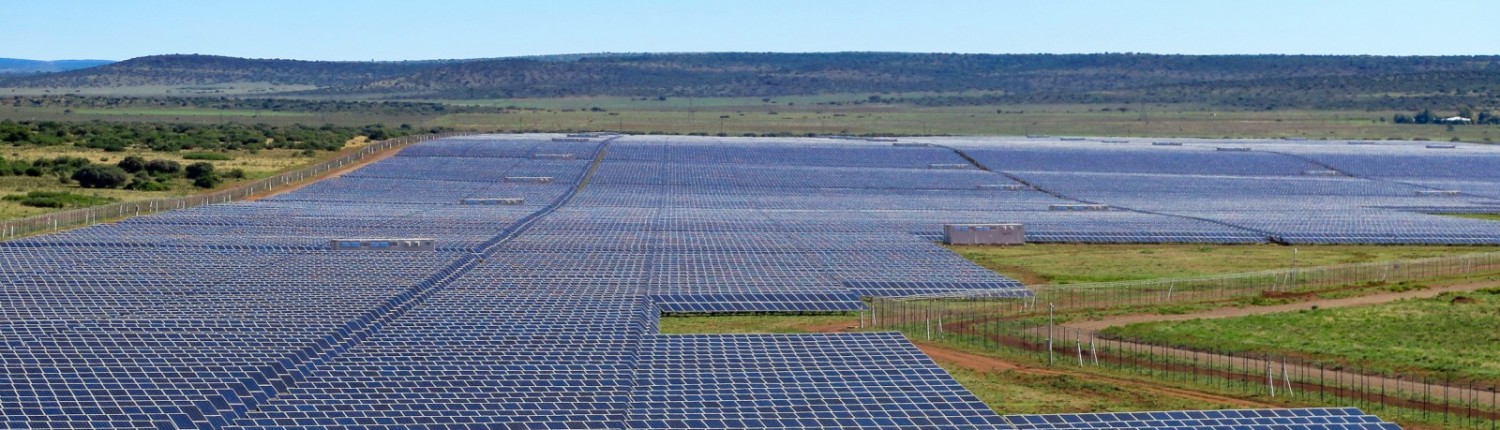 South Africa's solar generating corridor in Northern Cape province, southwest of Johannesburg, is producing new generating capacity for less than $US 2 million per megawatt. That's half the cost of the Kusile power plant, and uses scant amounts of water. Here a photovoltaic solar plant plant designed and built by SolarReserve, an American company. Photo © Keith Schneider / Circle of Blue.