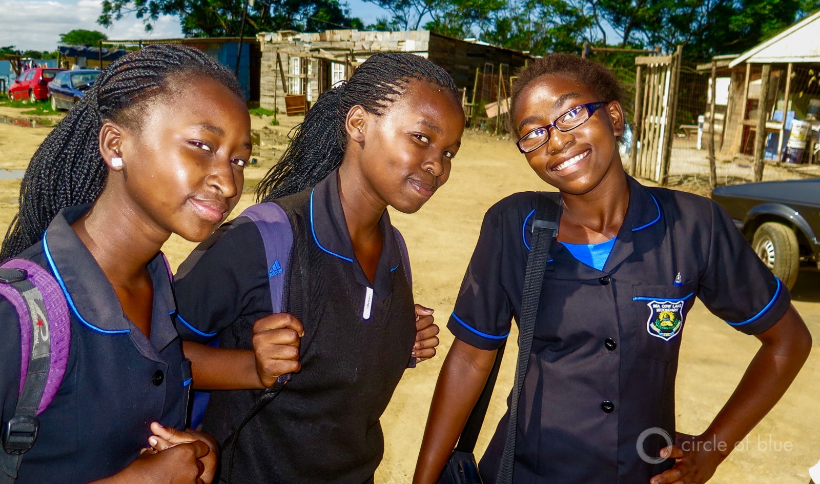 Schoolgirls from an informal settlement in Durban.