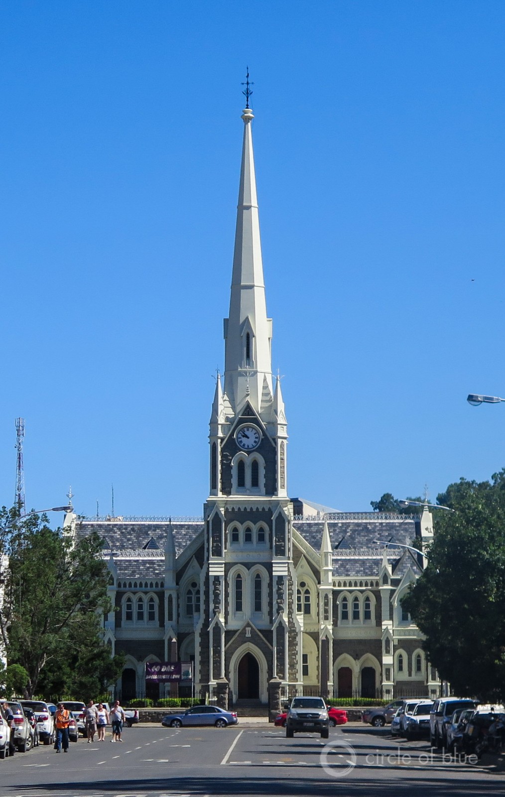 The Dutch Reform church at the center of Graaff-Reinet, a desert Karoo town that is South Africa’s fourth oldest.