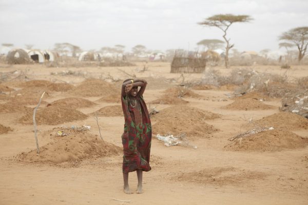 A mass grave for children in Dadaab during the 2011 East Africa drought.