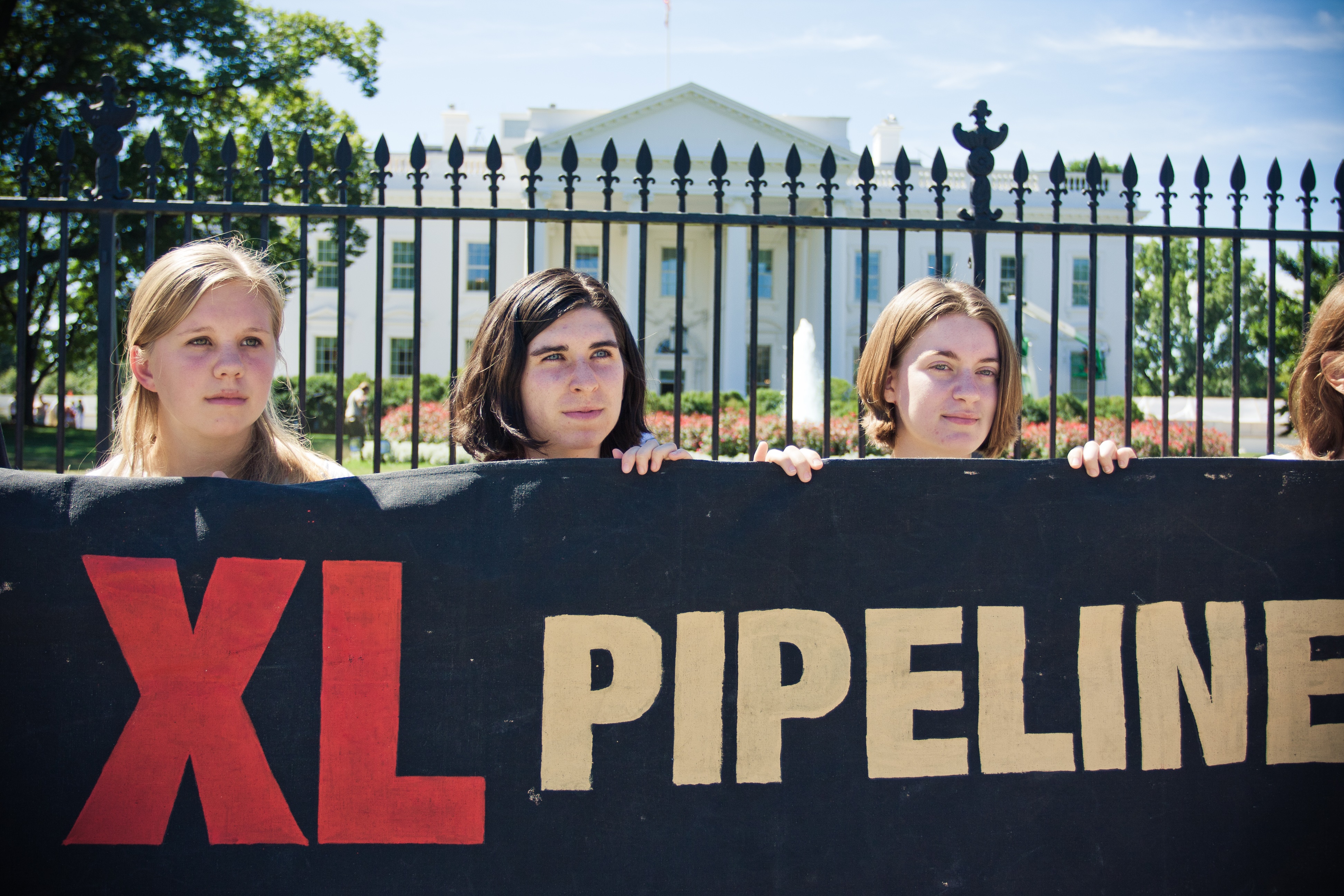 The Obama administration denied TransCanada a permit to build the Keystone XL pipeline in 2015 following big and active demonstrations, including this one at the White House. Photo courtesy of Creative Commons