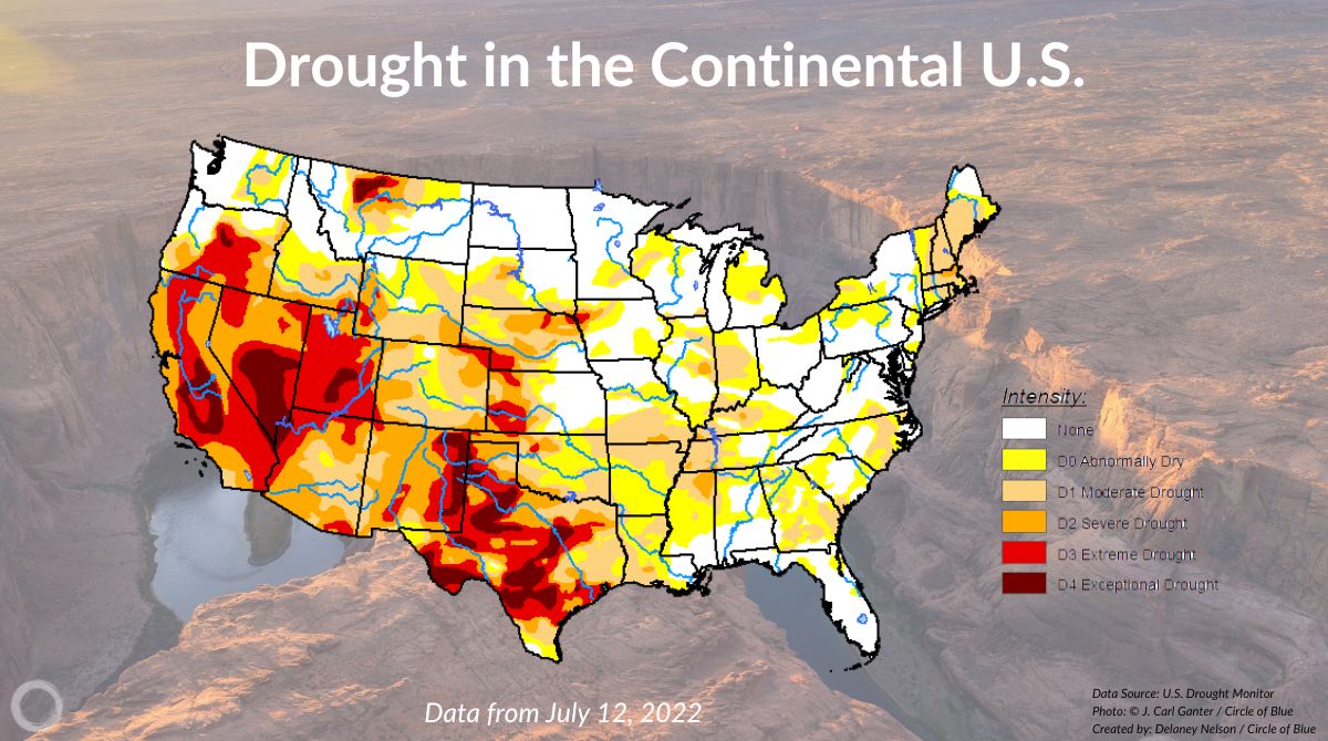 us drought monitor basic map - Circle of Blue